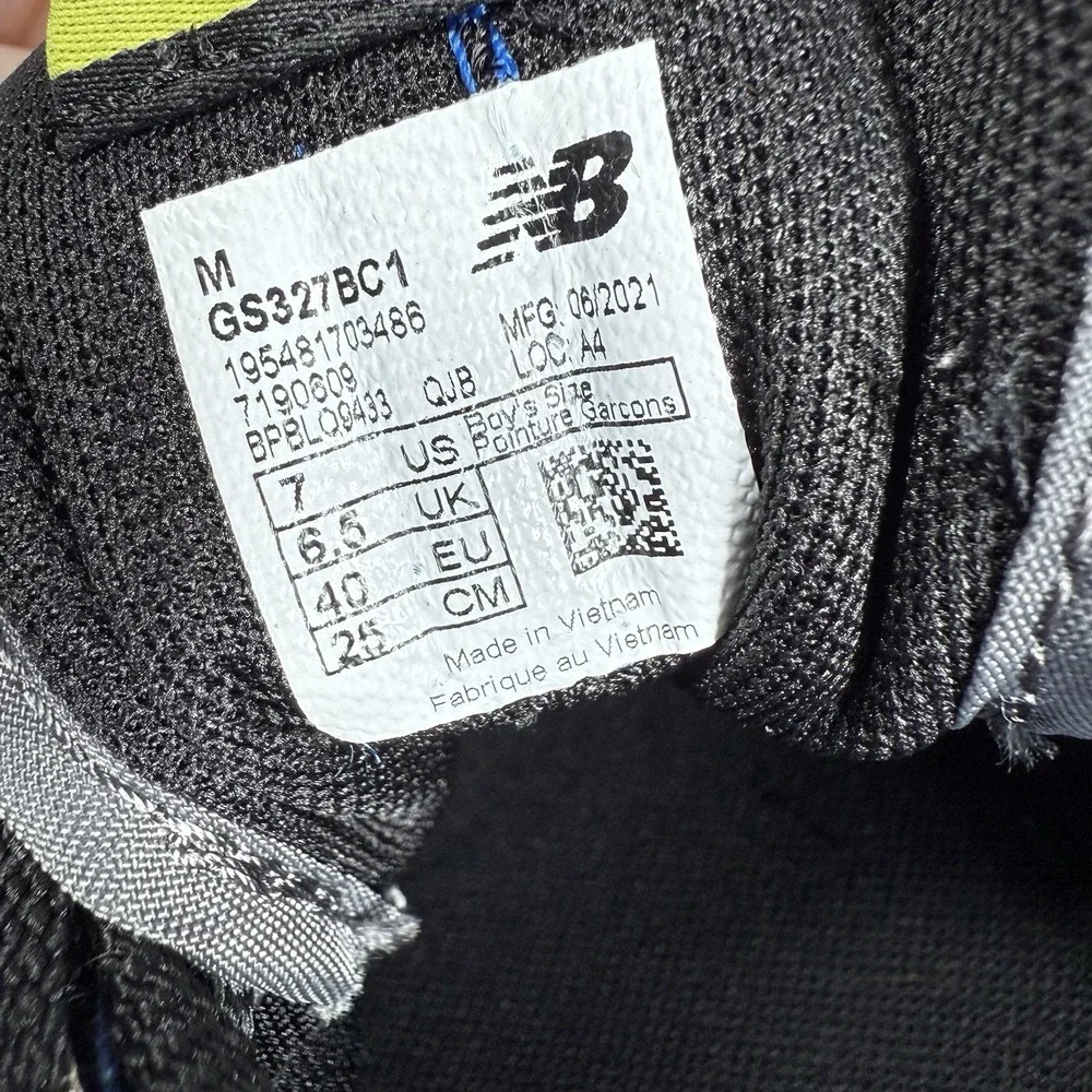 New Balance Black with Red & Blue Athletic Sneakers